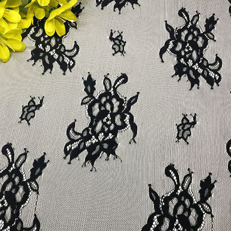 Eyelash Lace Lace Fabric Dress Polyester for Women's Wear Wholesale Su 6
